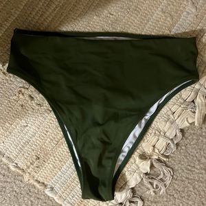 High waisted bathing suit bottoms